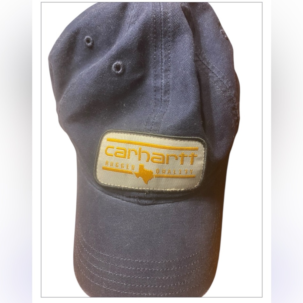 Carhartt Force Jasper Blue Cap with Texas  Patch canvas adjustable